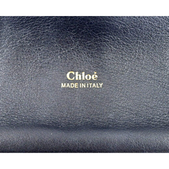 Reposh Chloé | Navy Blue Croc -Embossed Aby Day Top Handle Bag PRICE FIRM - Picture 12 of 16